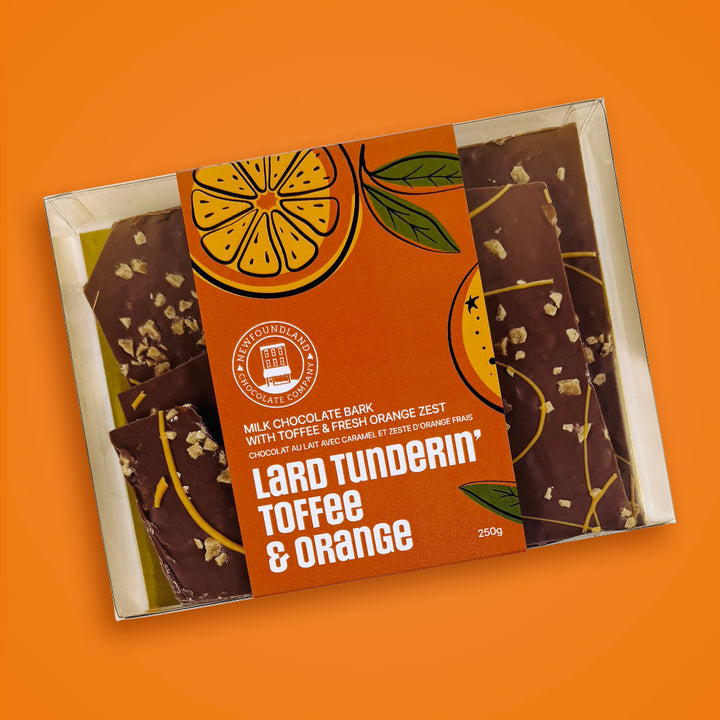 Milk Orange Toffee Bark