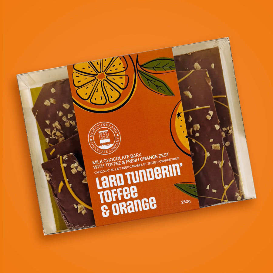 Milk Orange Toffee Bark