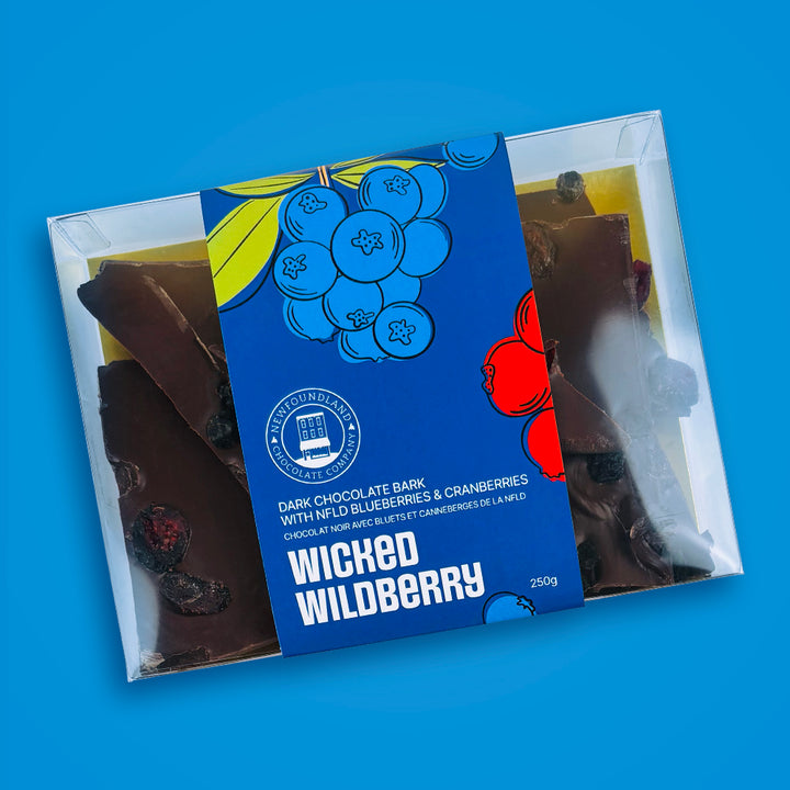 Dark Chocolate Newfoundland Wildberry Bark 