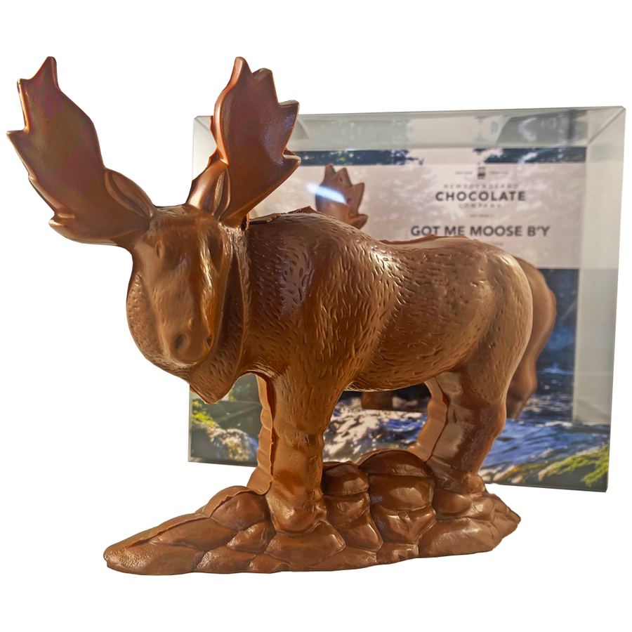 CHOCOLATE HOLLOW MOOSE, ONLY AVAILABLE FOR PURCHASE IN OUR RETAIL STORES