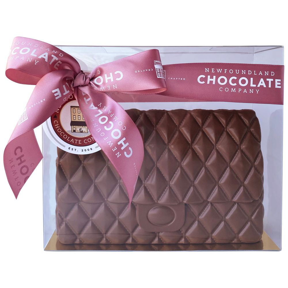 CHOCOLATE PURSE ONLY AVAILABLE FOR PURCHASE IN OUR RETAIL STORES