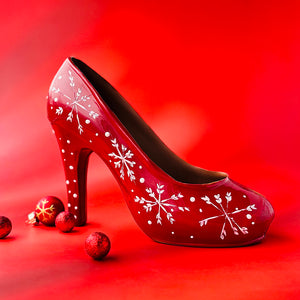 CHOCOLATE CLASSIC PUMP SHOE, ONLY  AVAILABLE FOR PURCHASE OR PICK UP IN OUR RETAIL STORES.