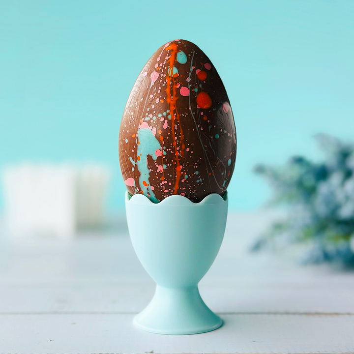 HAND PAINTED HOLLOW MILK CHOCOLATE LOW SUGAR EGG