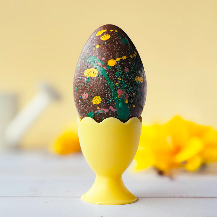 HAND PAINTED HOLLOW MILK CHOCOLATE EGG