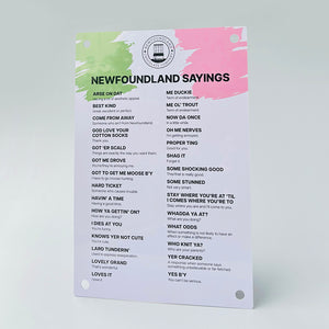 NEWFOUNDLAND SAYINGS SIGN