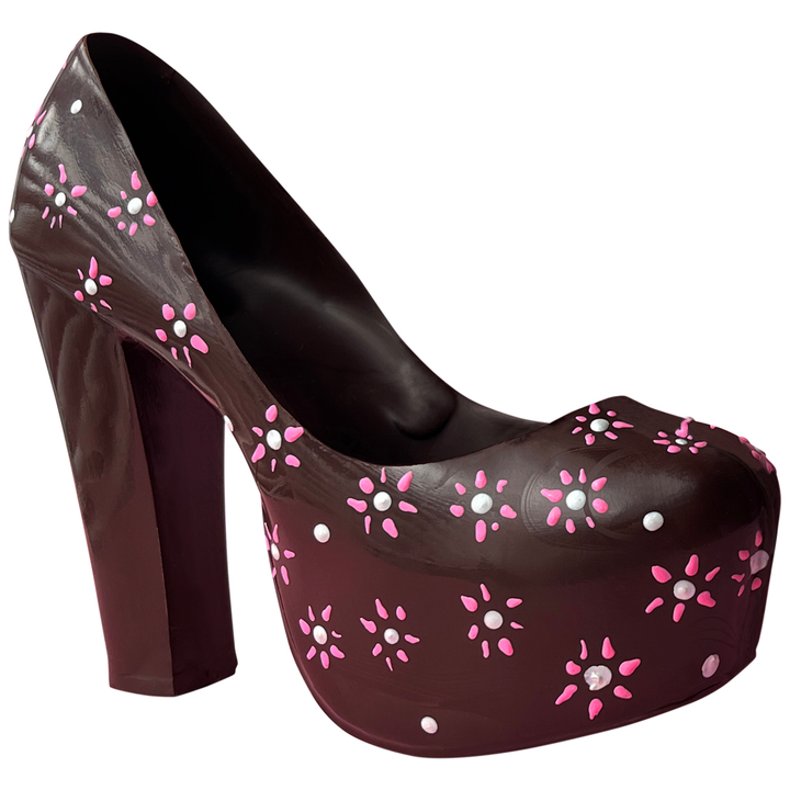 CHOCOLATE PLATFORM SHOE,  ONLY AVAILABLE FOR PURCHASE OR PICK UP IN OUR RETAIL STORES.